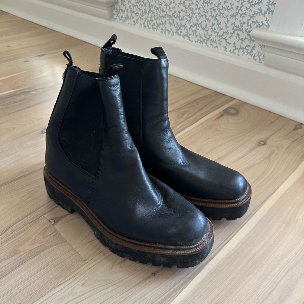 Sam Edelman Black Ankle Boots size 8.5